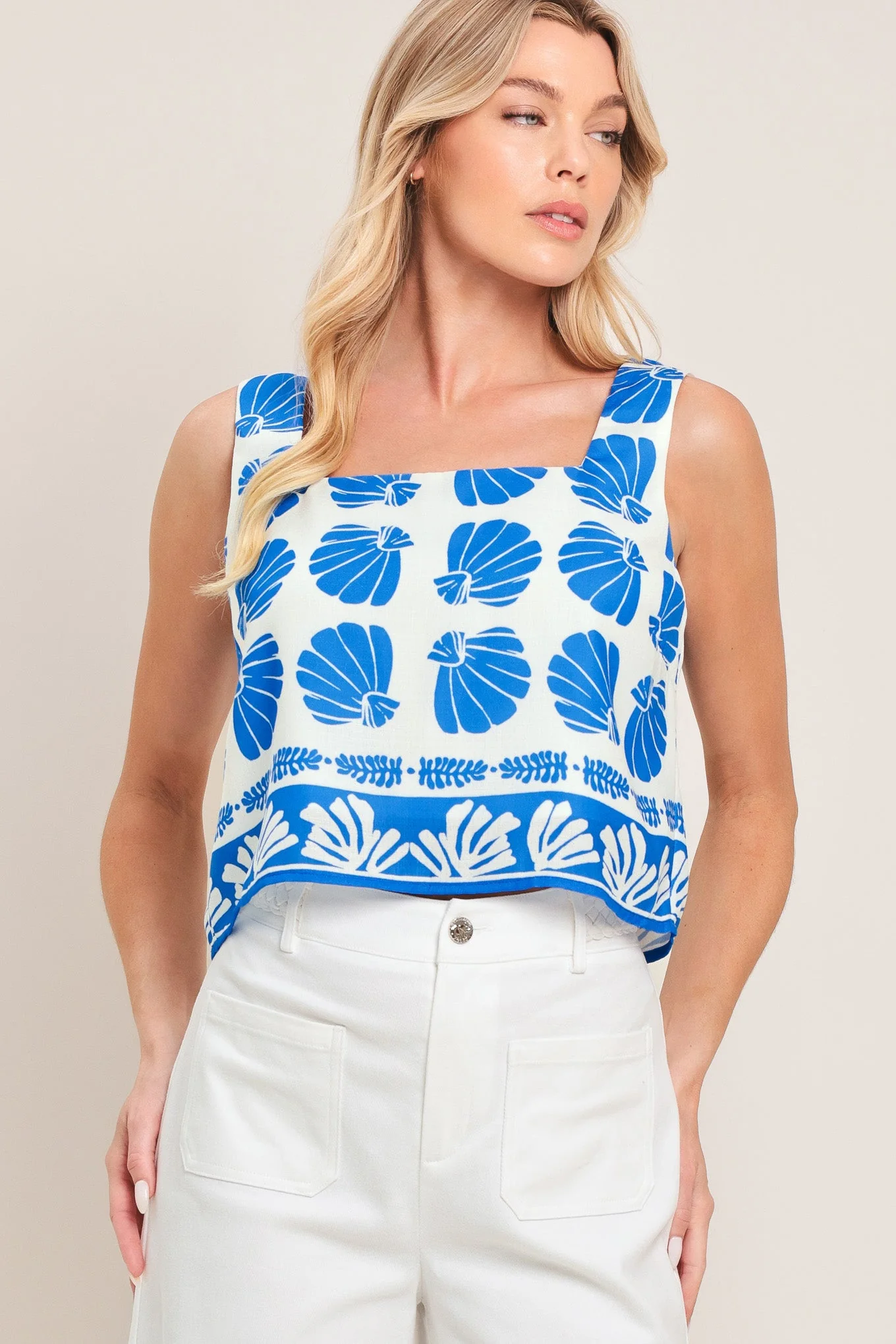 Island Shell Woven Top and Pant Set - Image 4