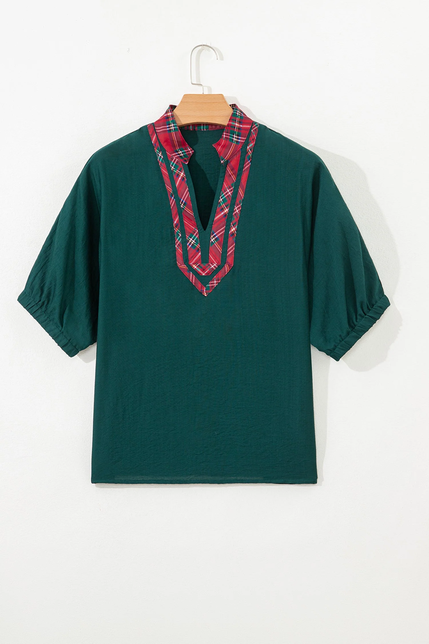 Threaded Pear Janiyah Patchwork Half Sleeve Blouse - Image 13