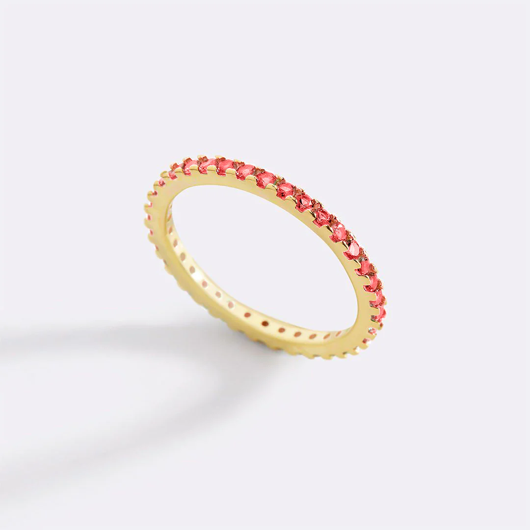 Mint & Lily January Birthstone Eternity Stacking Ring - Image 25
