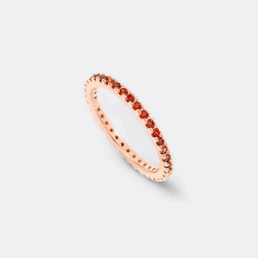 Mint & Lily January Birthstone Eternity Stacking Ring - Image 31