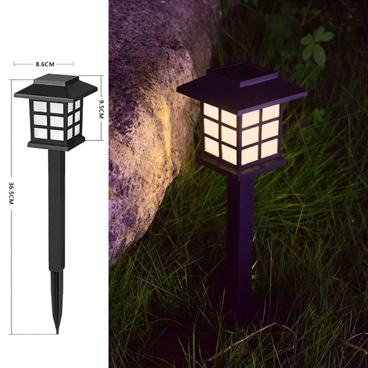 Japanese Style Grid Solar Pathway Lights - Image 21