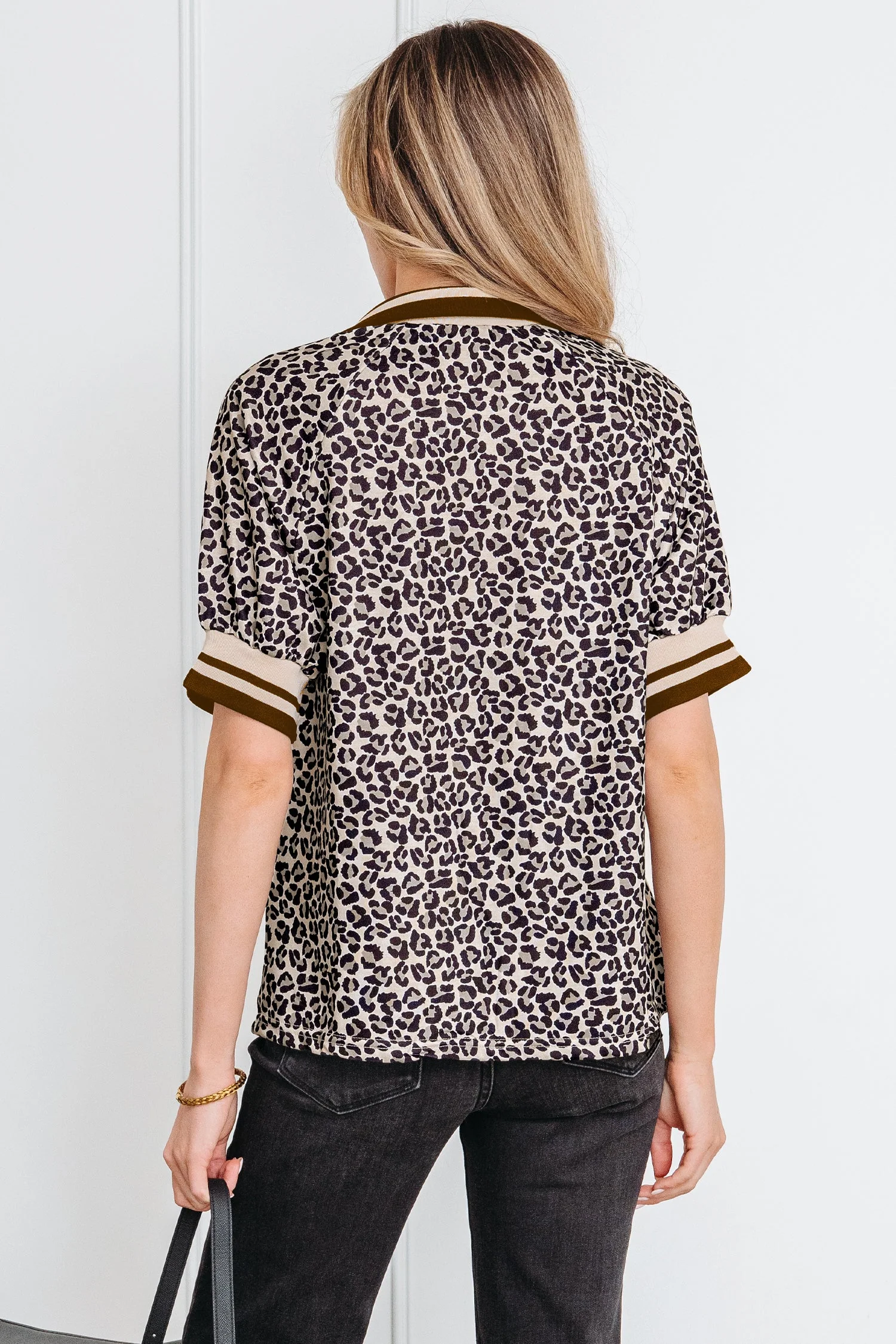 Threaded Pear Jennifer Patchwork Short Sleeve Top - Image 2