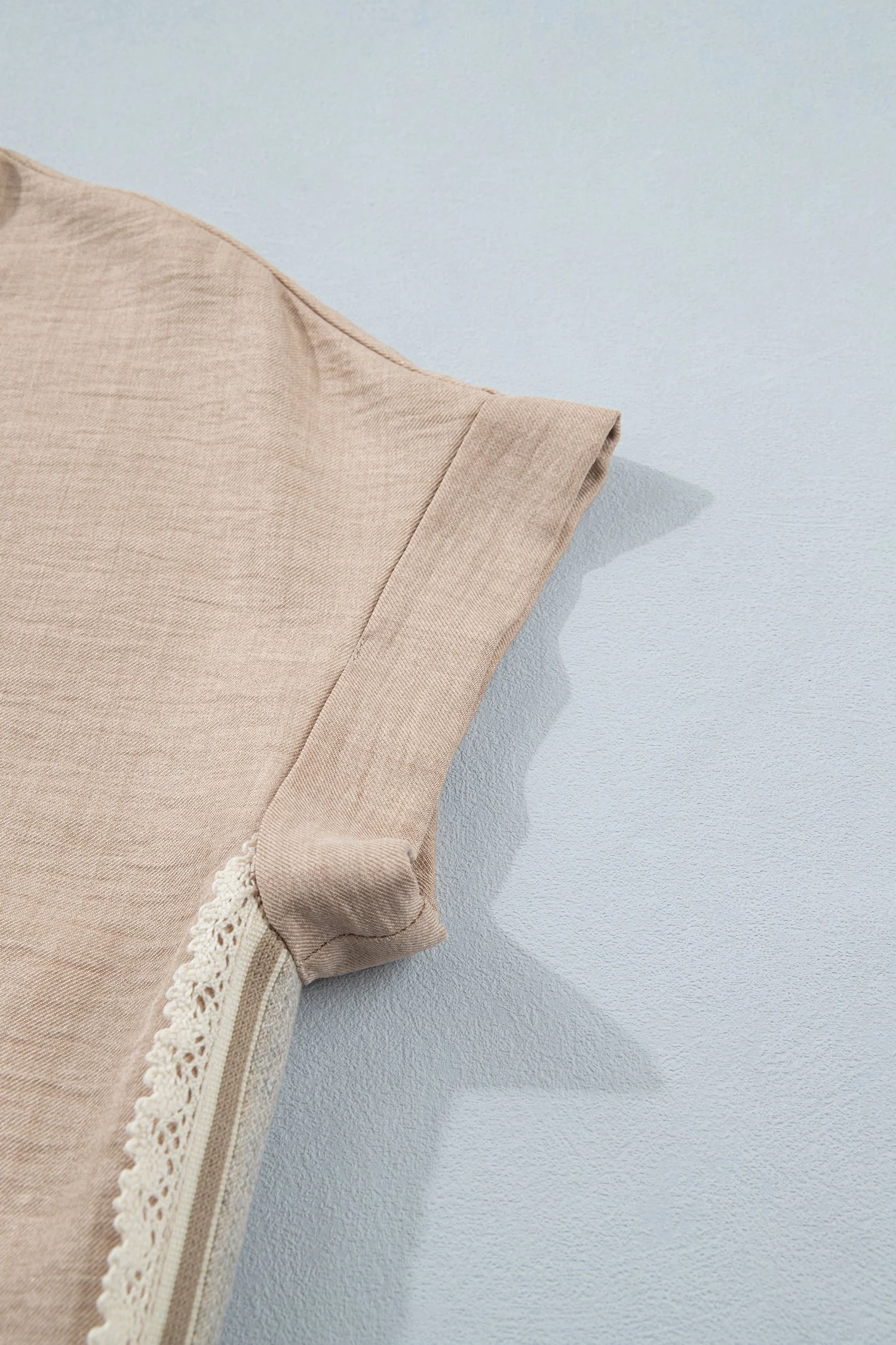 Threaded Pear Jessica Rolled Short Sleeve Blouse - Image 12