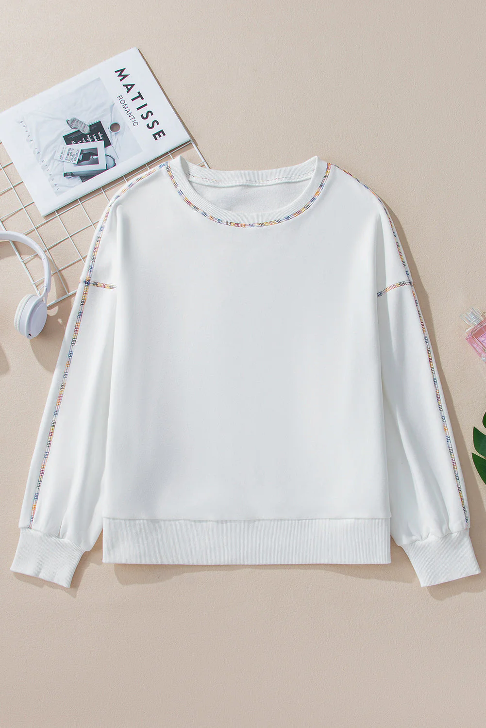 Threaded Pear Jordyn Rainbow Pullover Sweatshirt - Image 6