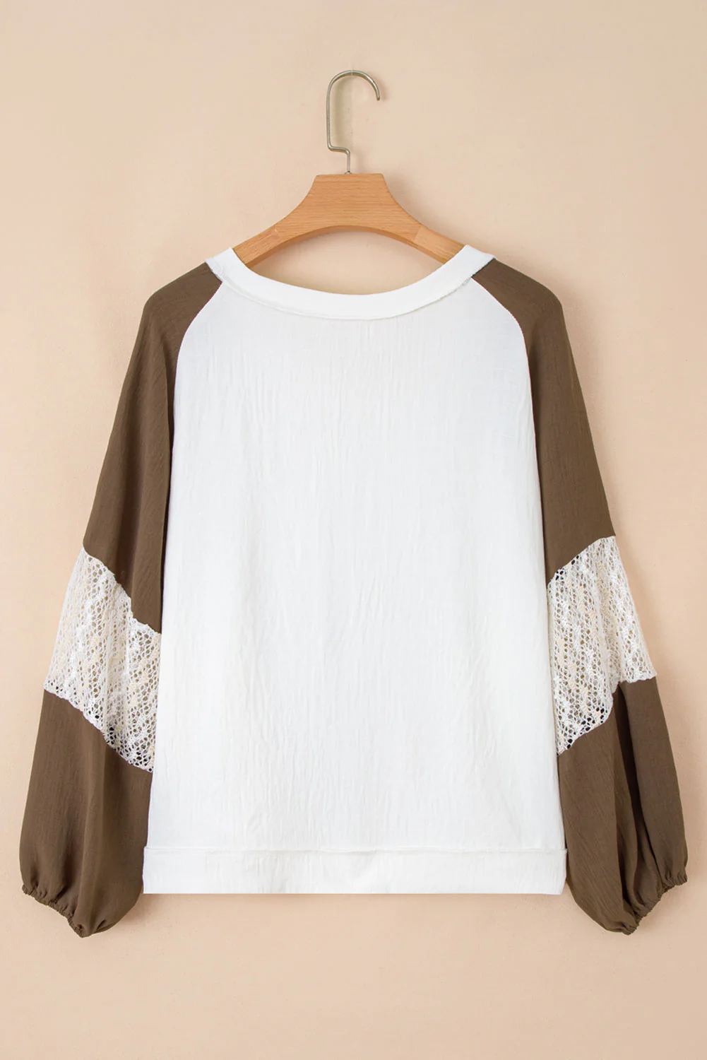 Threaded Pear Julietta Patchwork Balloon Sleeve PLUS Blouse - Image 10