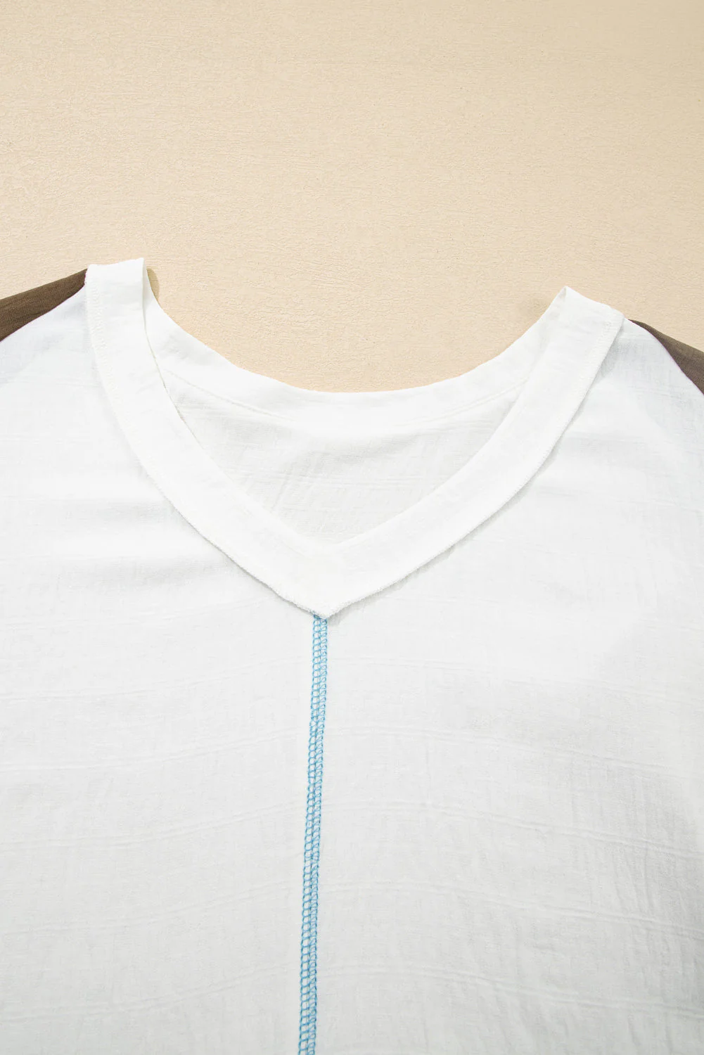 Threaded Pear Julietta Patchwork Balloon Sleeve PLUS Blouse - Image 13