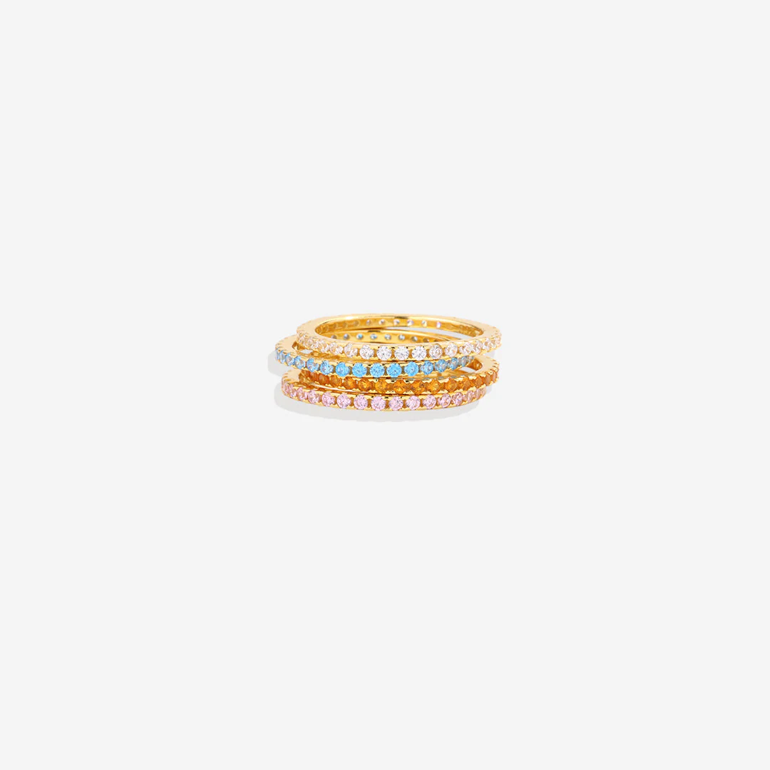 Mint & Lily July Birthstone Eternity Stacking Ring - Image 29