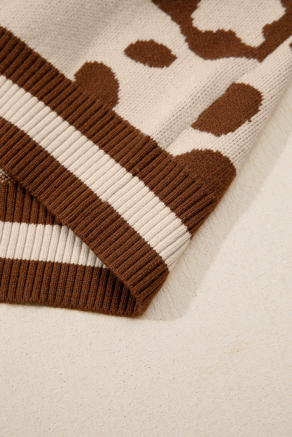 Threaded Pear June Printed Knit Casual Sweater - Image 7