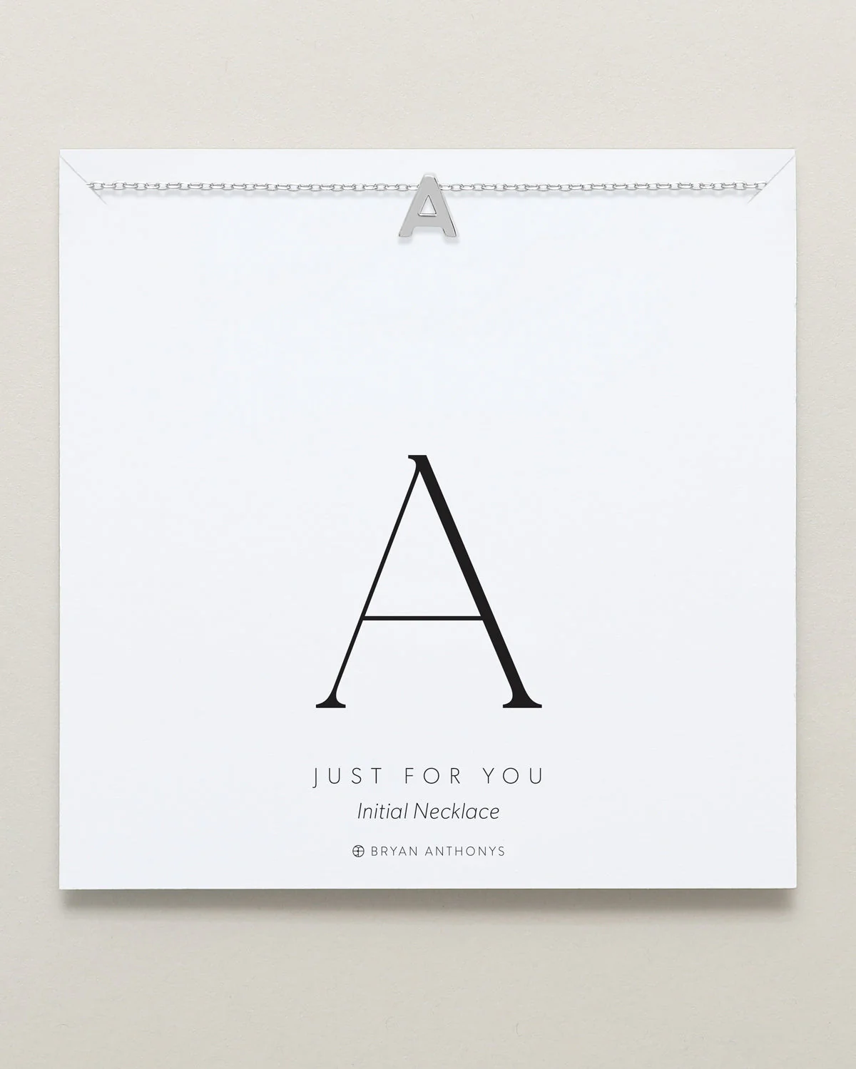 Just For You Initial Necklace — A - Image 2