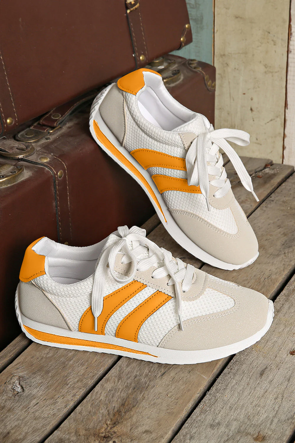 Threaded Pear Karter Breathable Lace-up Sneakers - Image 13