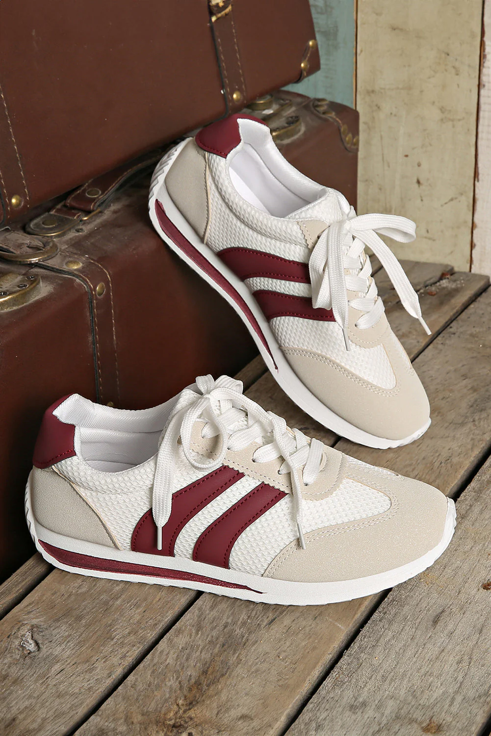 Threaded Pear Karter Breathable Lace-up Sneakers - Image 6