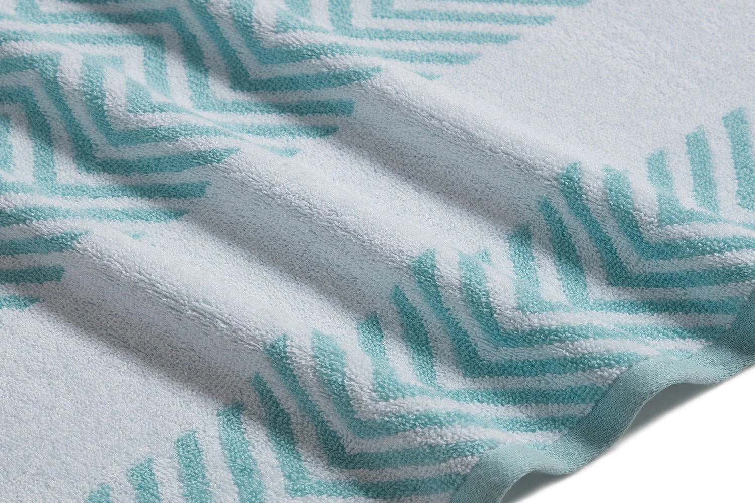Kathy Ireland 6 Piece Chevron Jacquard Towel Set with Lets Dry - Image 9