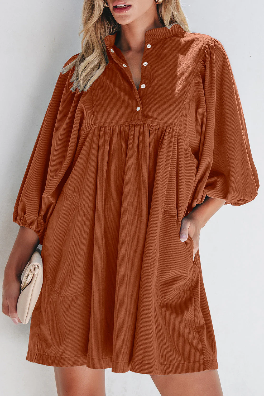 Threaded Pear Kaylee Waist Bracelet Sleeve Dress - Image 4