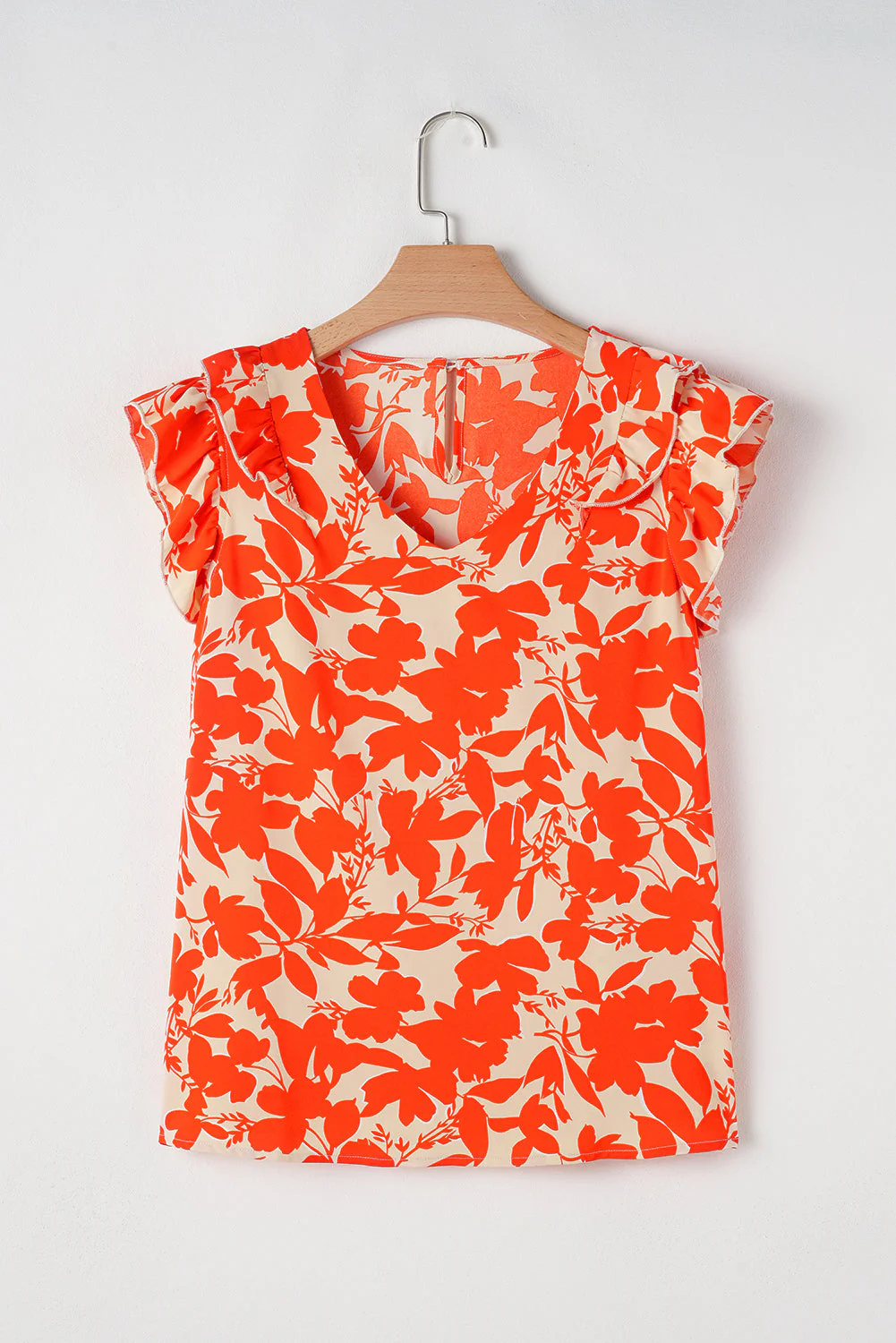 Threaded Pear Keilani Floral Ruffle Sleeve Top - Image 7