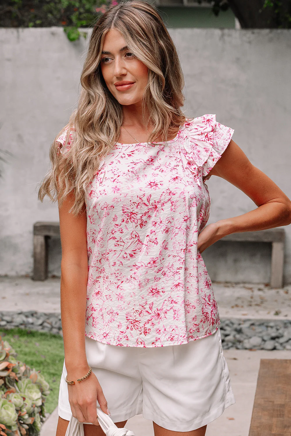 Threaded Pear Kelly Bow Back Square Blouse - Image 5