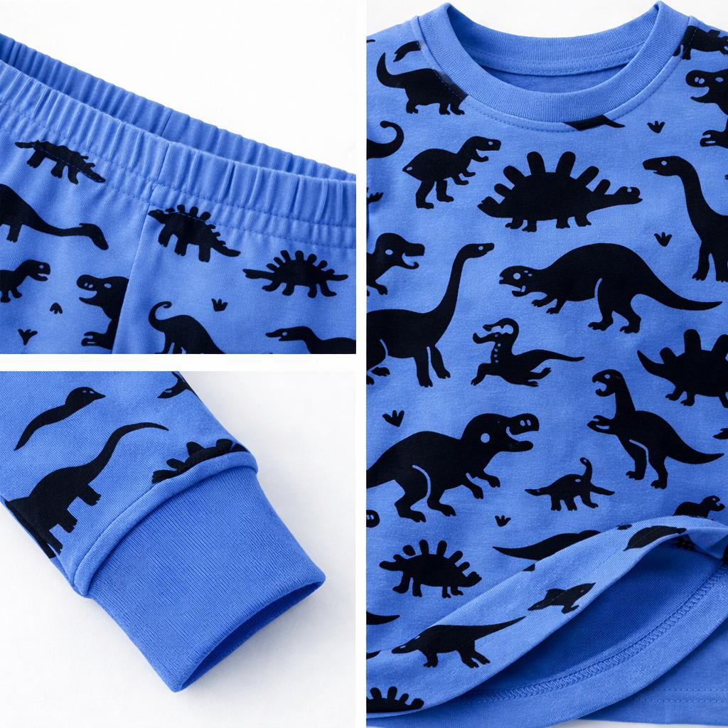 Kids and Toddlers Boys Soft 2 Pack Pajama Sets Snug Fitted Ultra Soft Sleepwear Sets Long Sleeve - Image 27