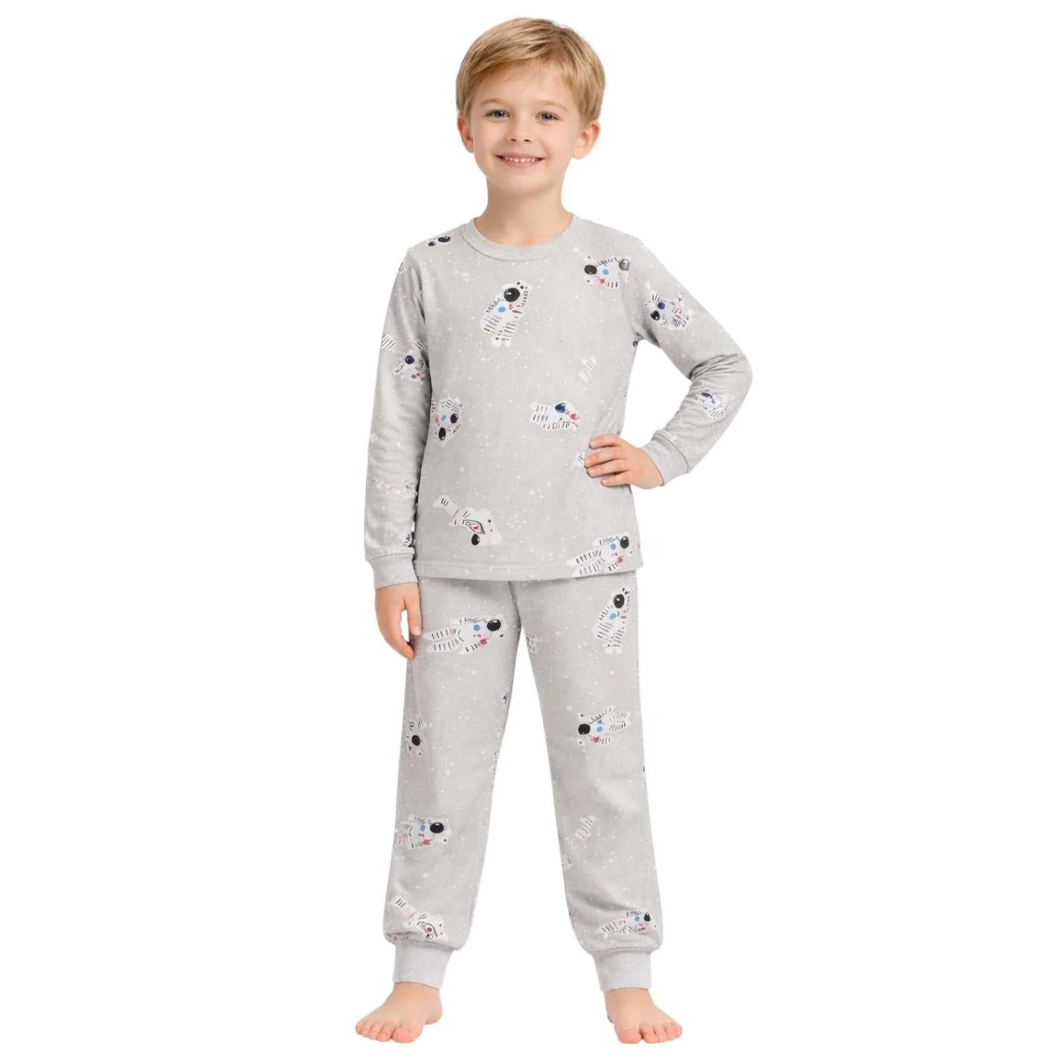 Kids Toddler Boy Long Sleeve Pajamas Set Snug Fit Soft & Stylish Cozy Comfortable Sleepwear Sets - Image 13