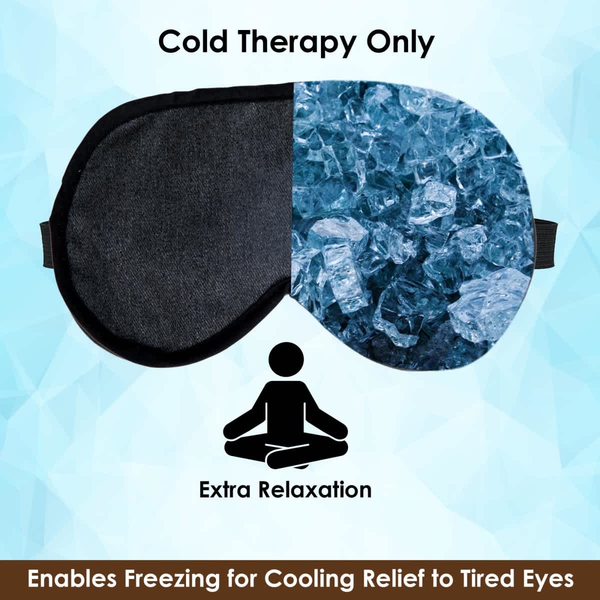Kozi Eye Mask Weighted Eye Mask for Sleeping Heated Silk Wrap for Comfort at Home or Travel (Kohl) - Image 5