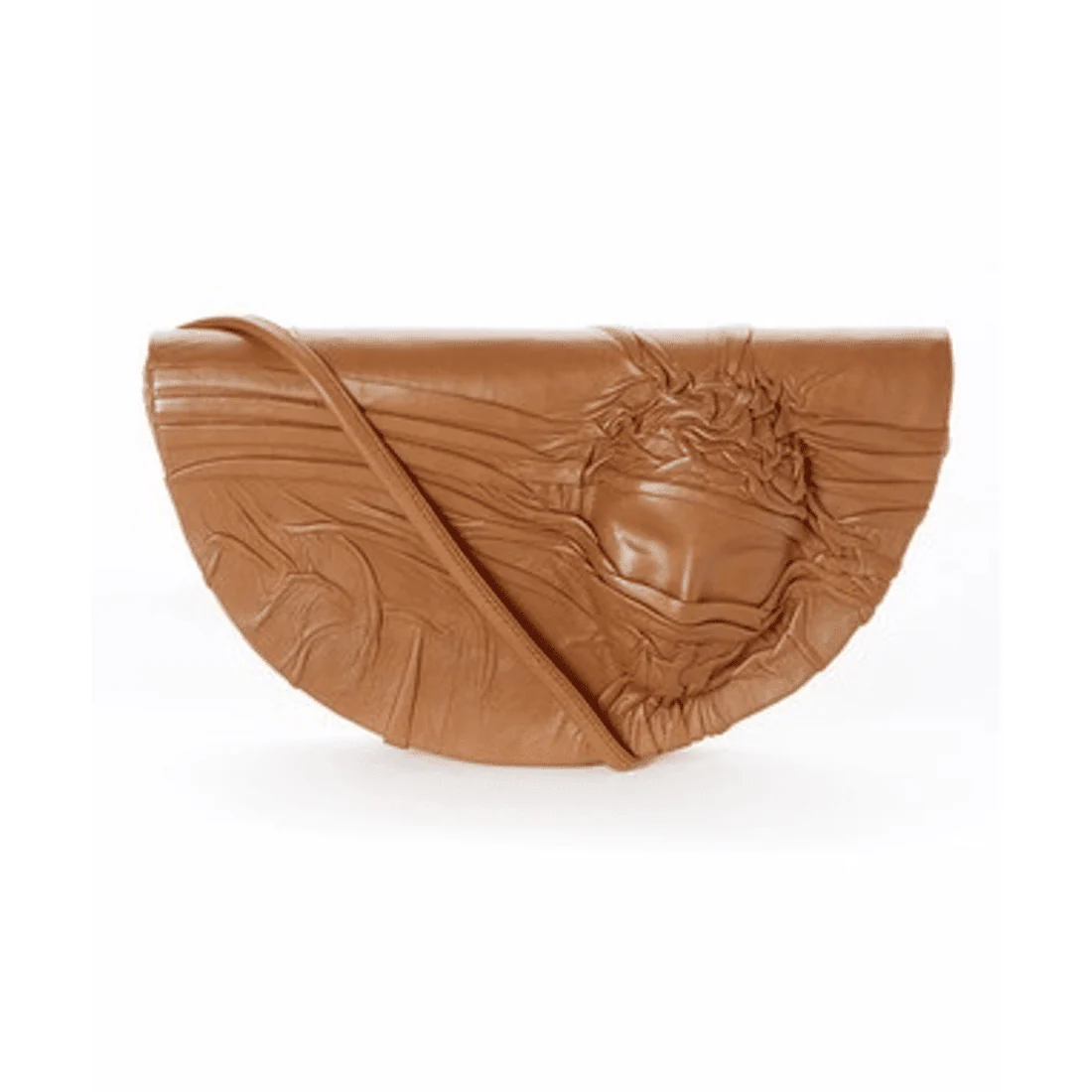 La Chic Women's Handcrafted Leather Sculpted Face Crossbody Bag - Image 15