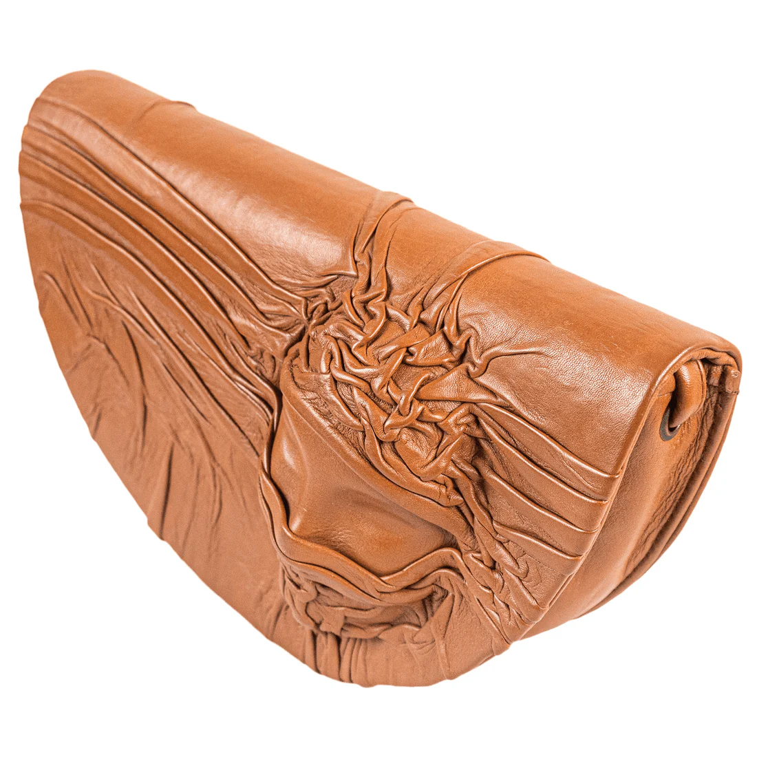 La Chic Women's Handcrafted Leather Sculpted Face Crossbody Bag - Image 17