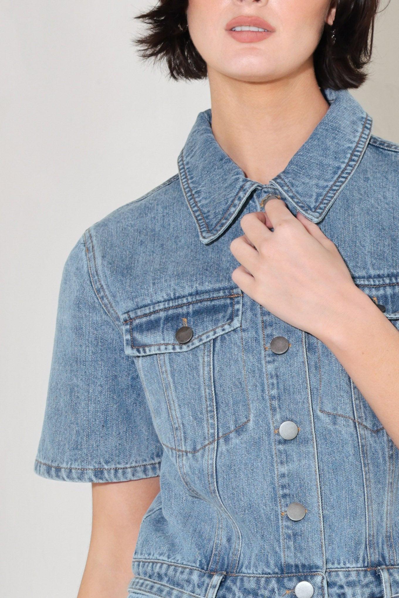 Laidback Luxe Denim Romper - Image 7