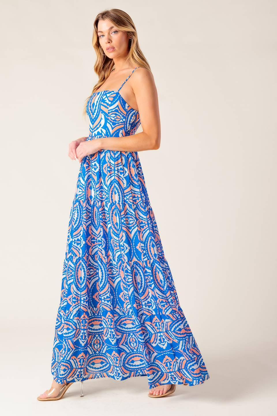 Lakeside Picnic Woven Maxi Dress - Image 3