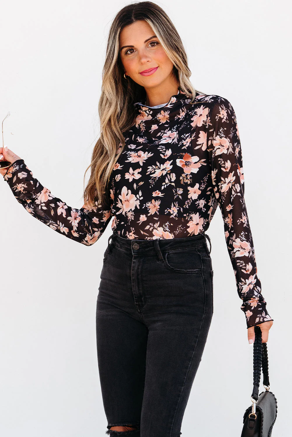 Threaded Pear Laura Slim Fit top Long Sleeve Top - Image 3