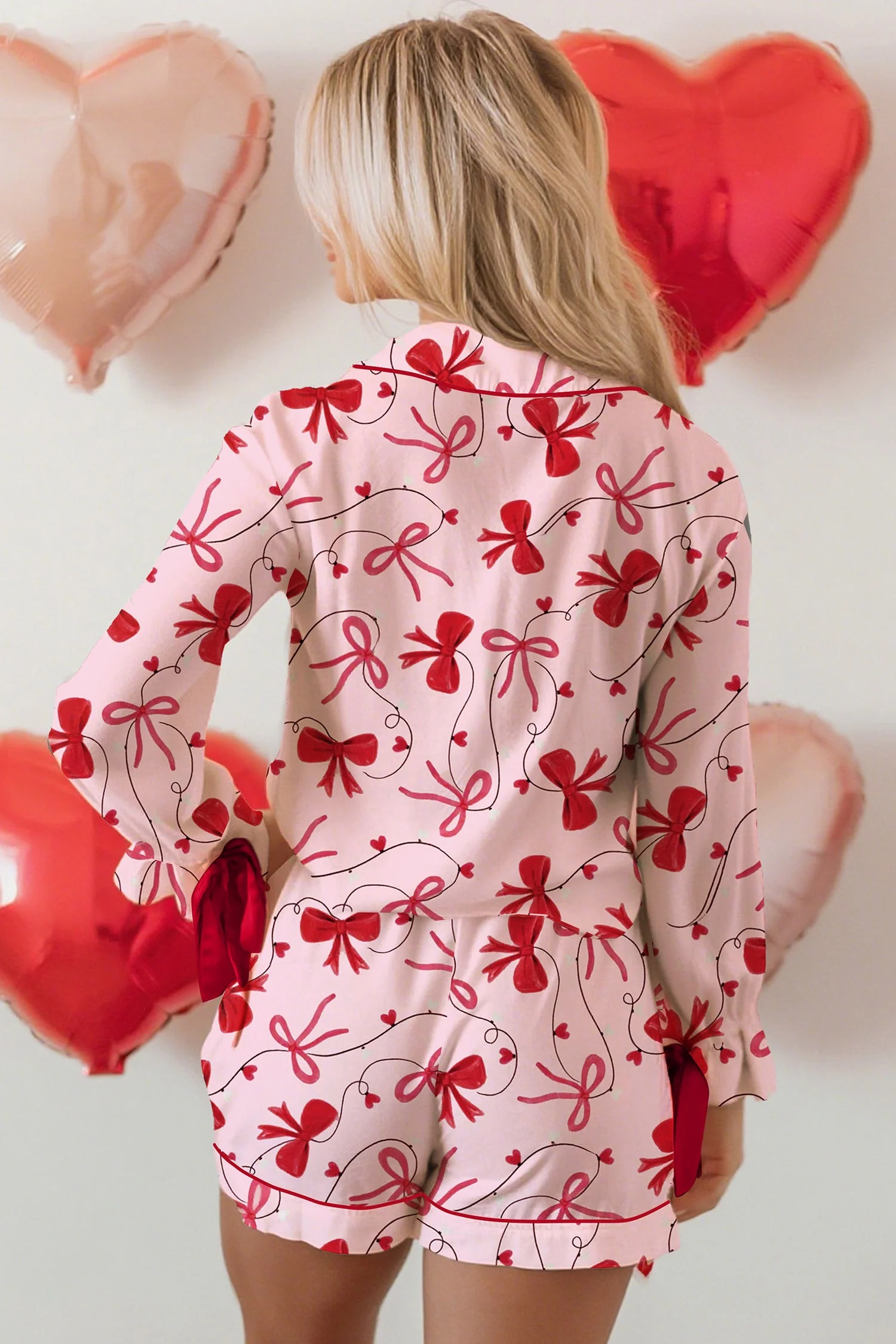 Threaded Pear Laurel Pcs Pajama Set Long Sleeve Top - Image 2