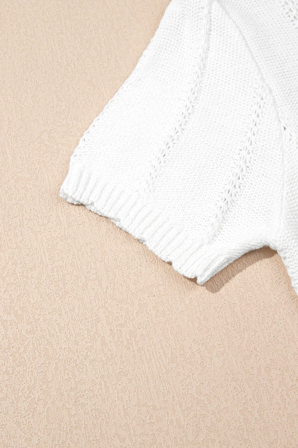 Threaded Pear Lavender Puff Sleeve Crewneck Sweater - Image 9