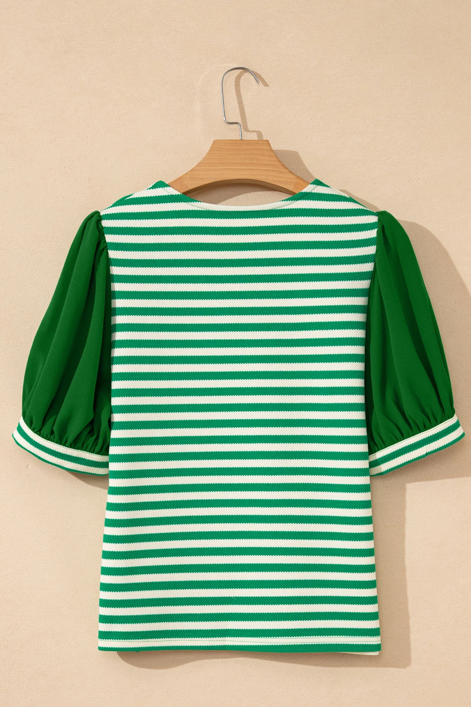 Threaded Pear Leighton Short Sleeve Patchwork Blouse - Image 5