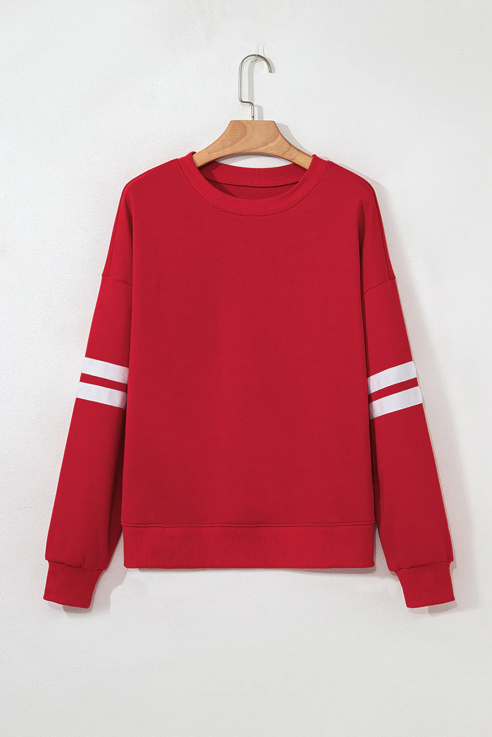 Threaded Pear Lennon Varsity Striped Oversized Sweatshirt - Image 9
