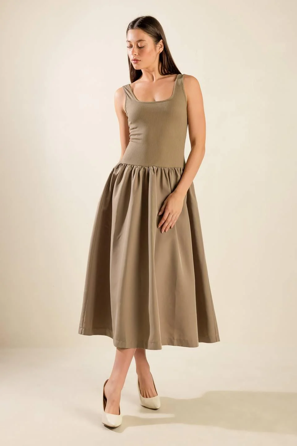Light up the Sky Woven Midi Dress - Image 11