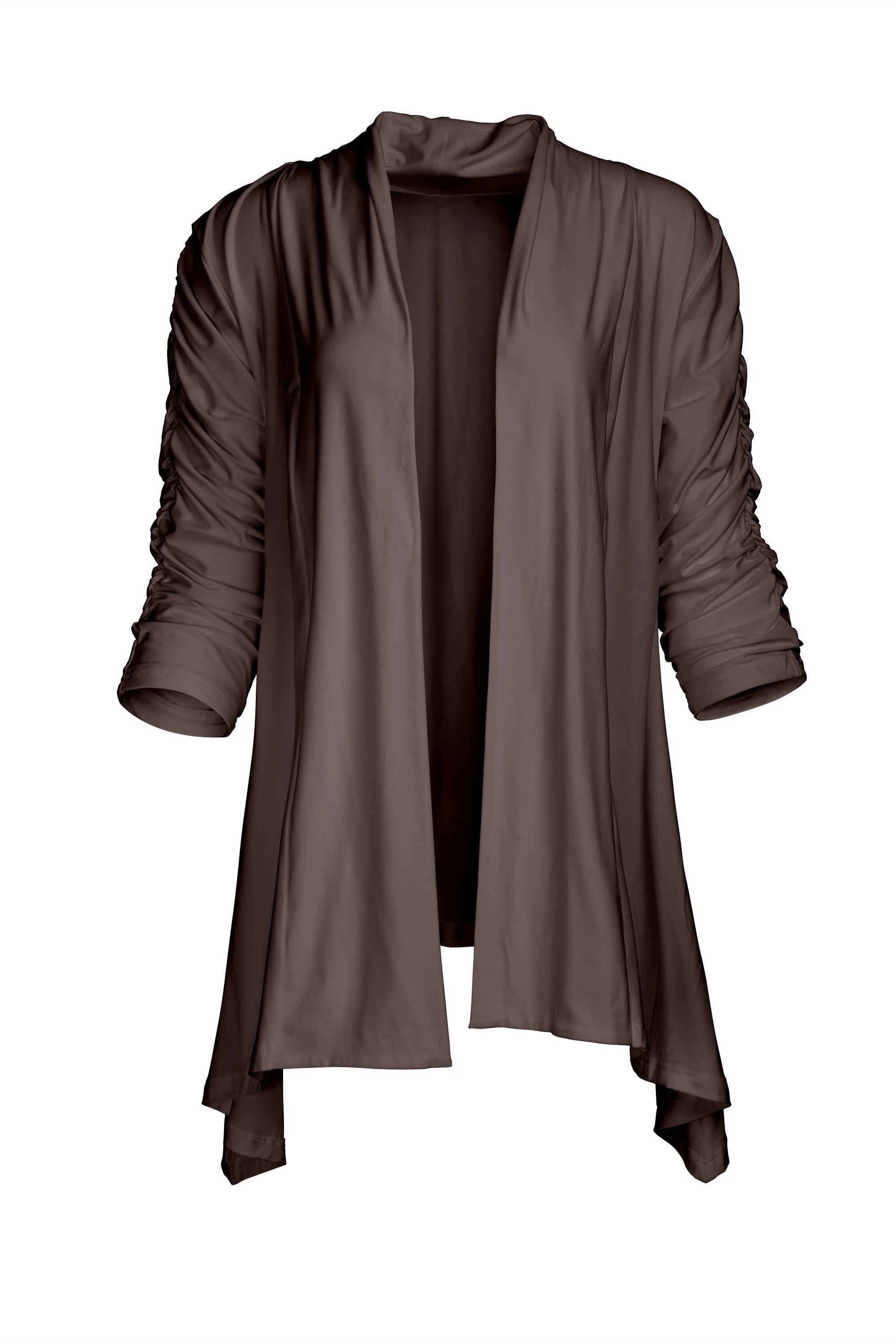 Lily by Firmiana Shawl Neck Open Front Cardigan - Image 114
