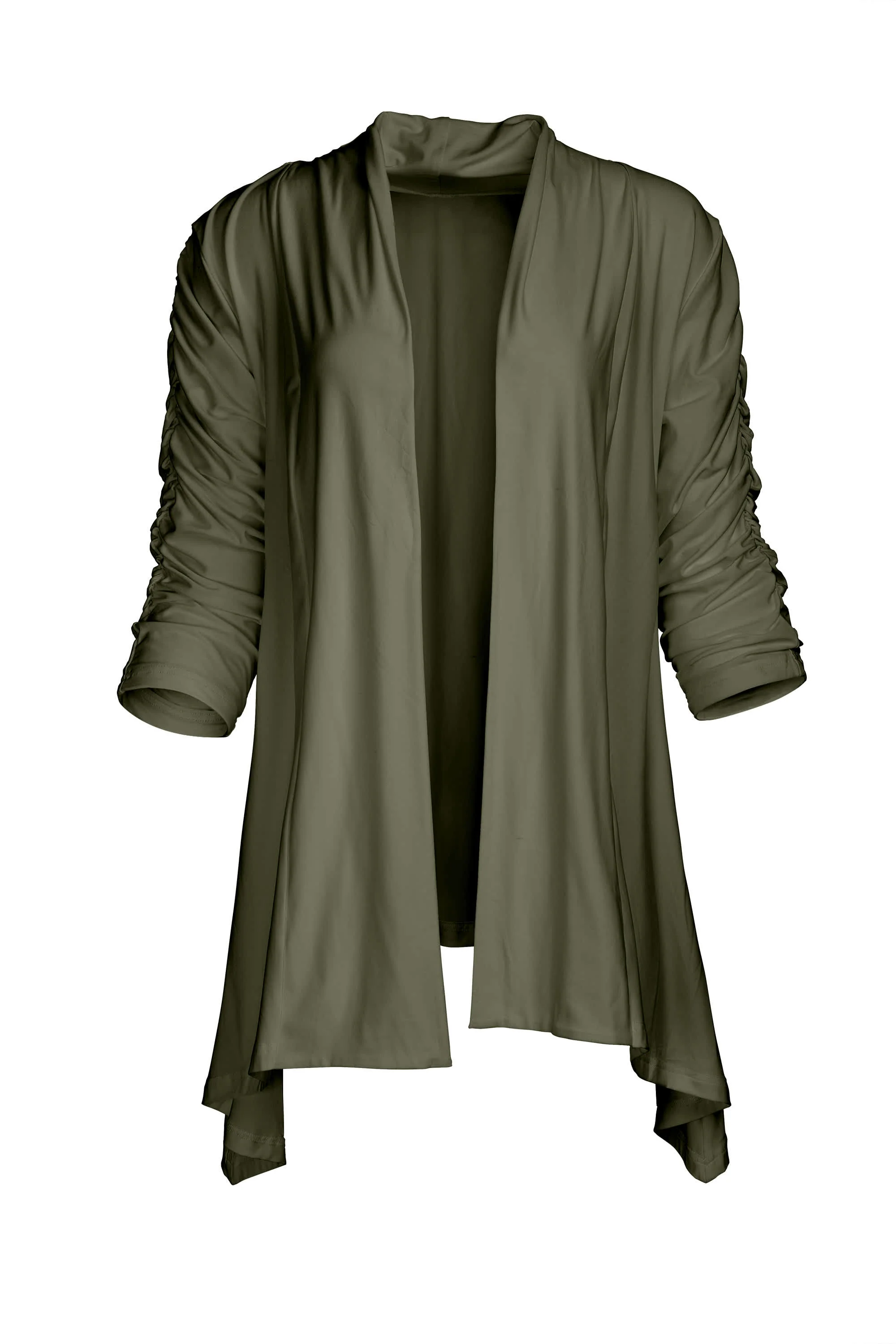 Lily by Firmiana Shawl Neck Open Front Cardigan - Image 44