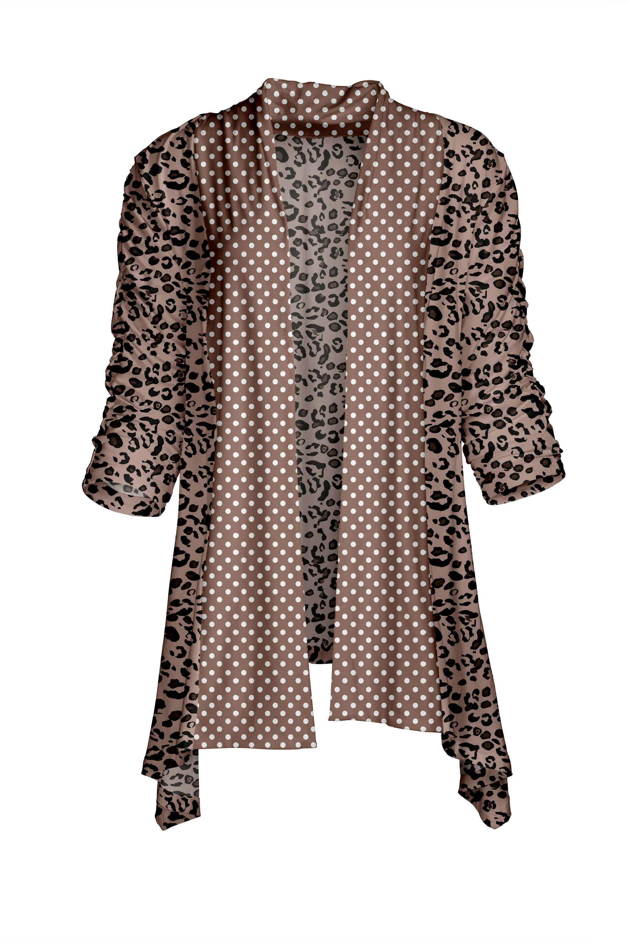 Lily by Firmiana Shawl Neck Open Front Cardigan - Image 96