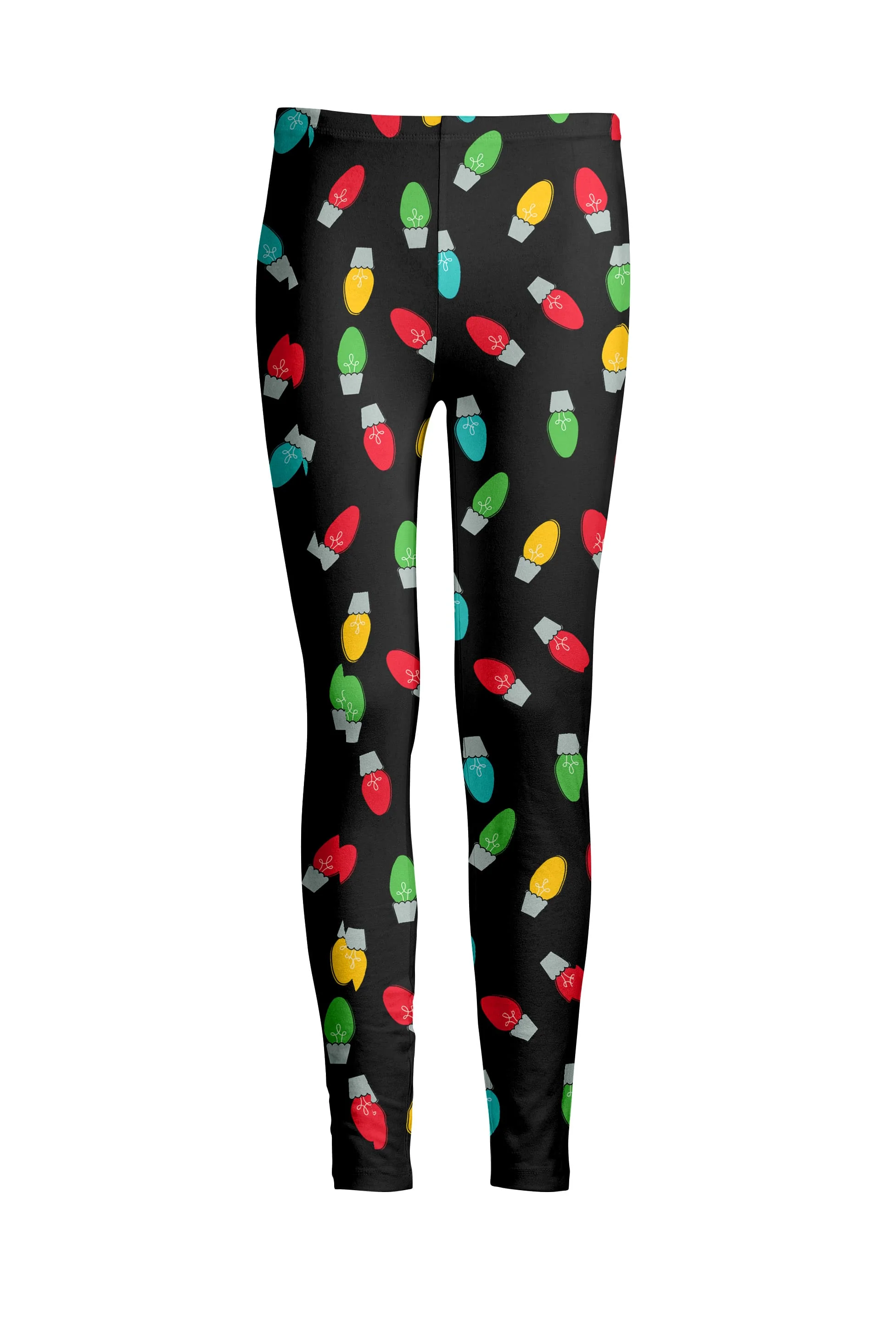 Lily by Firmiana Women's Medium Rise Printed Legging Blue & Brown Marshmallow Snowman Print - Image 21