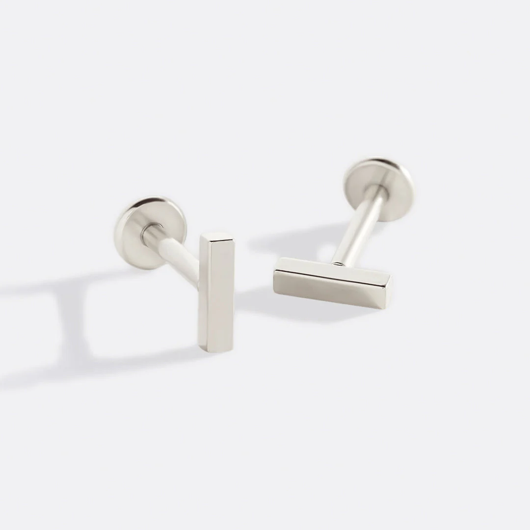 Mint & Lily Little Bar Sleeper Flatback Earrings | 16g - Image 16
