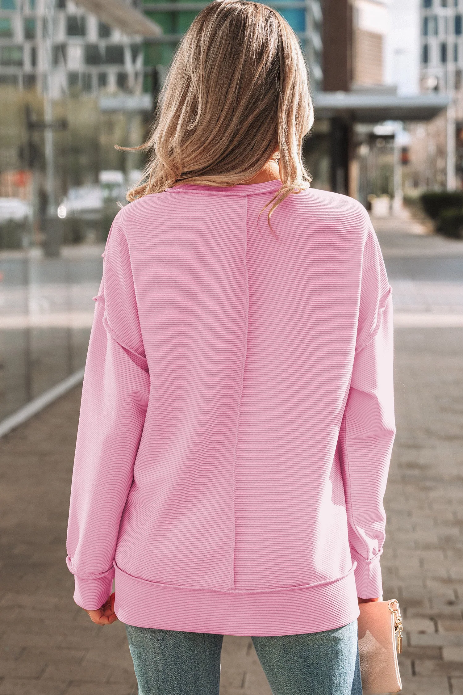 Threaded Pear Liv Drop Shoulder Baggy Pullover - Image 2