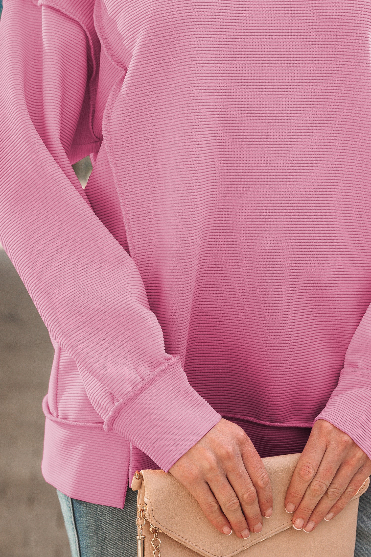 Threaded Pear Liv Drop Shoulder Baggy Pullover - Image 8