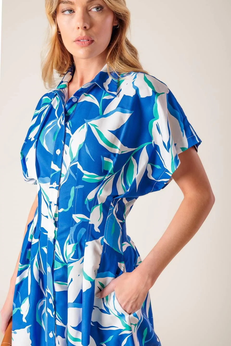 Local Art Show Woven Midi Dress - Image 2