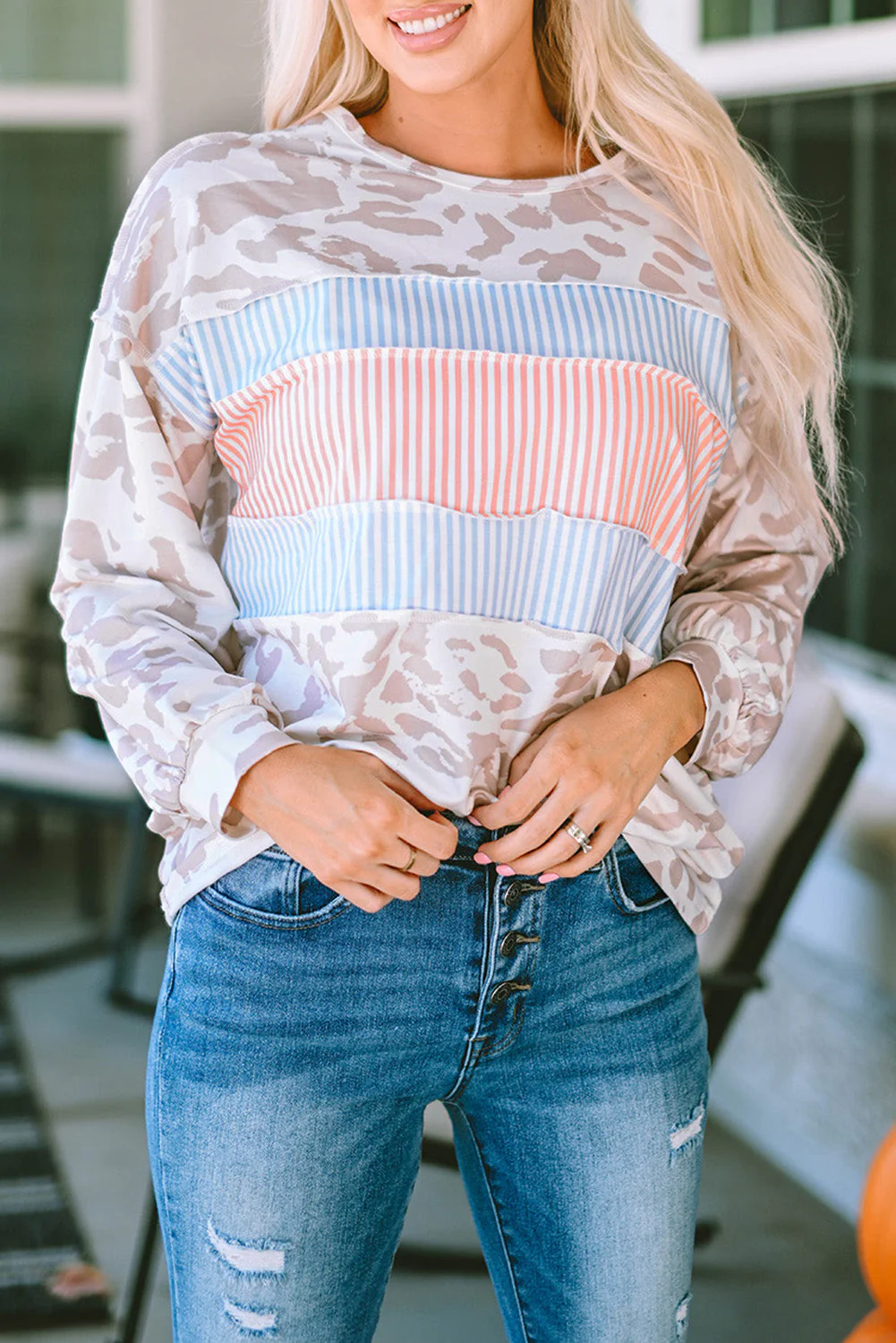Threaded Pear Logan Puff Sleeve Knit Top - Image 5