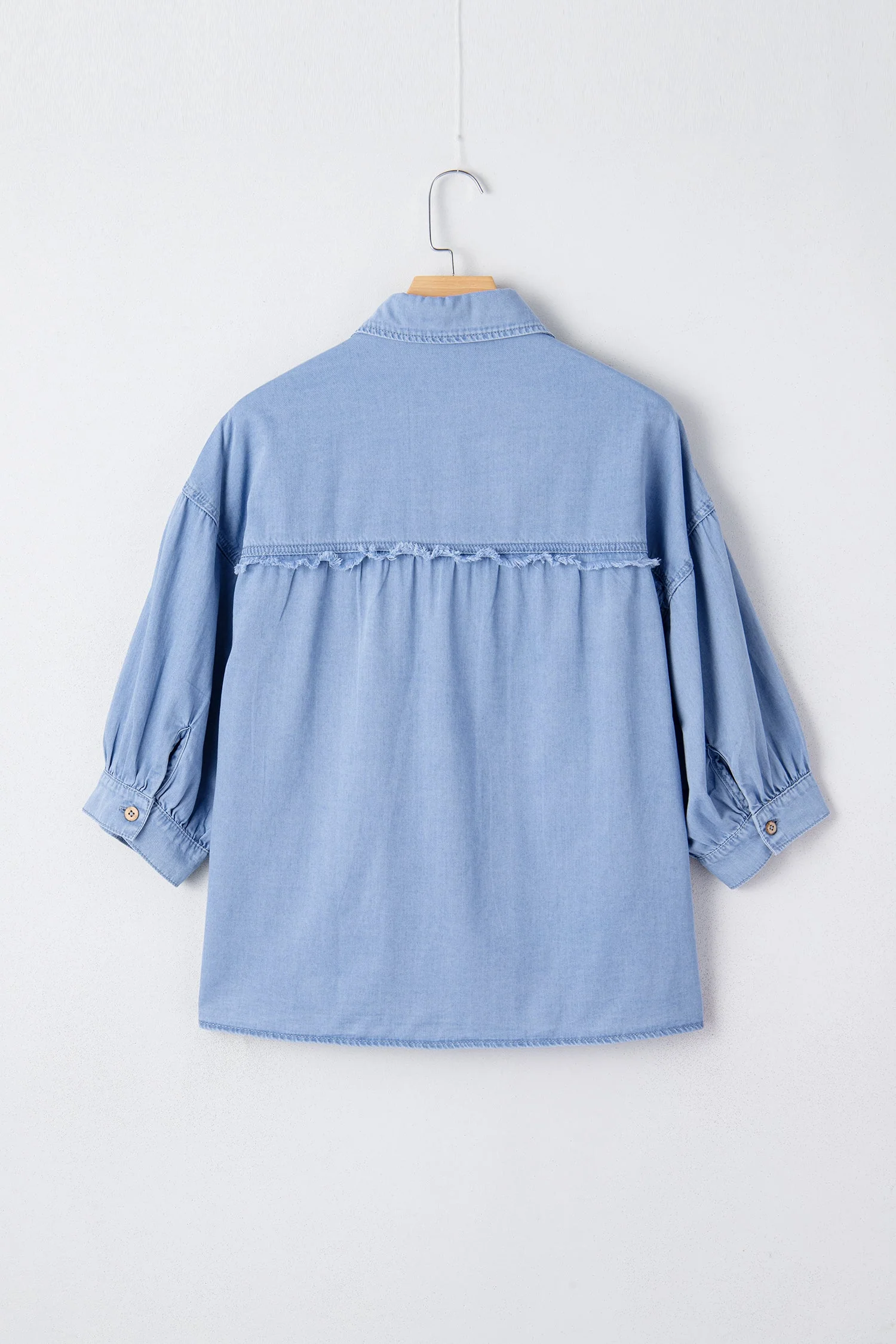 Threaded Pear Londyn Bracelet Sleeve Chambray Shirt - Image 2