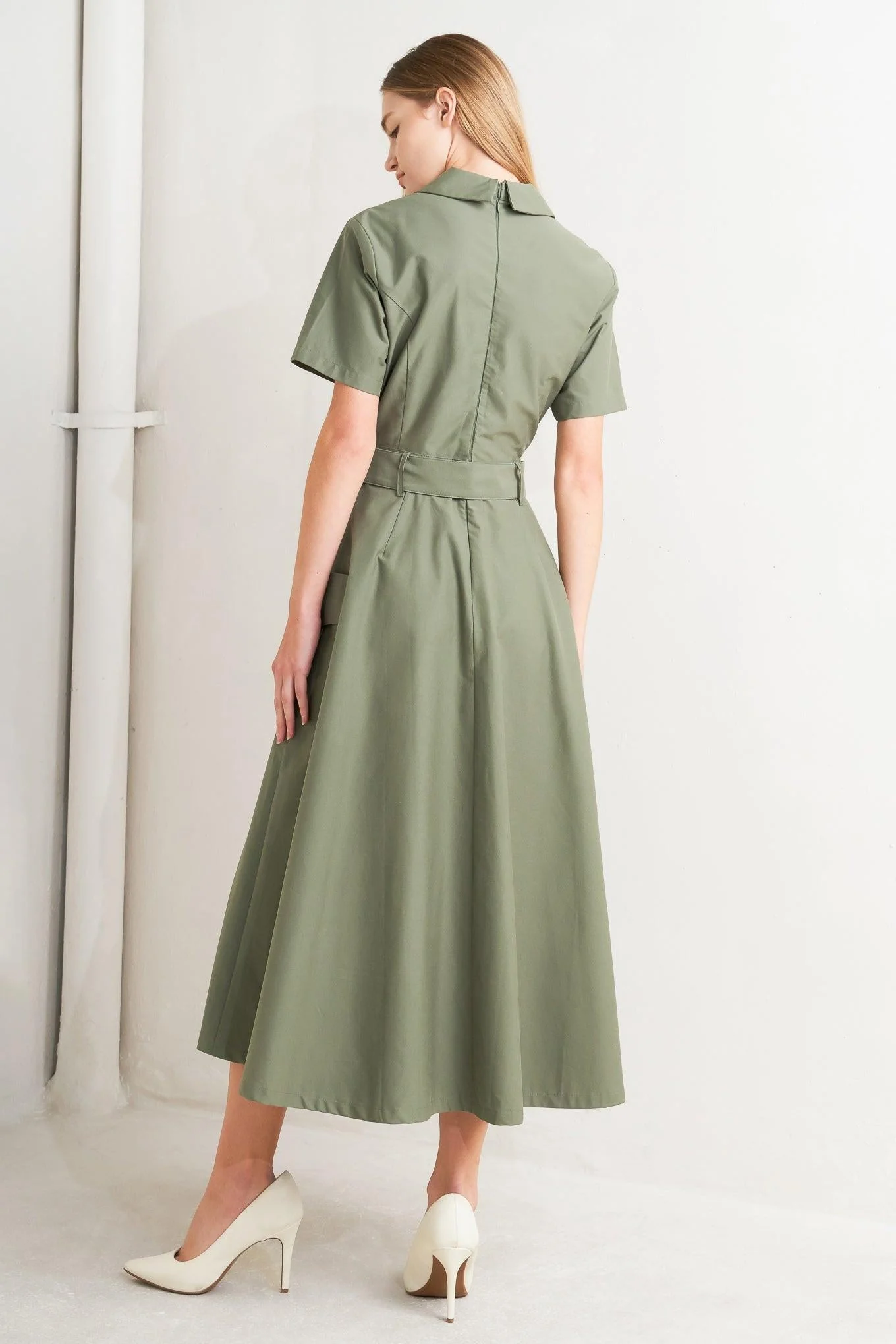Lost in the Stars Woven Midi Dress - Image 12