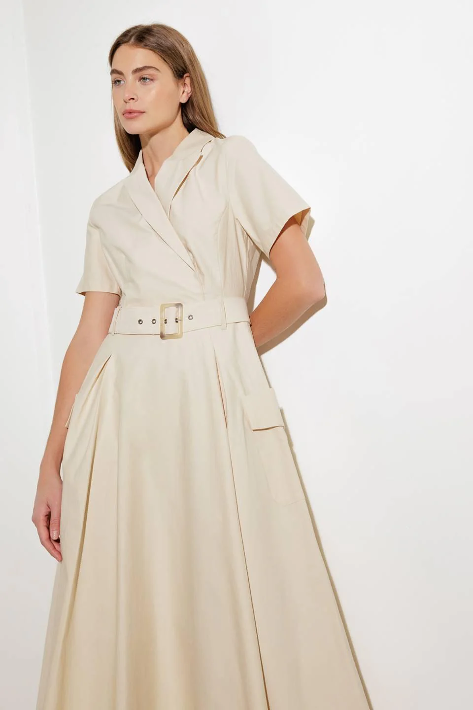 Lost in the Stars Woven Midi Dress - Image 5