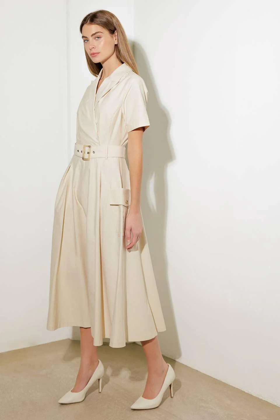 Lost in the Stars Woven Midi Dress - Image 7