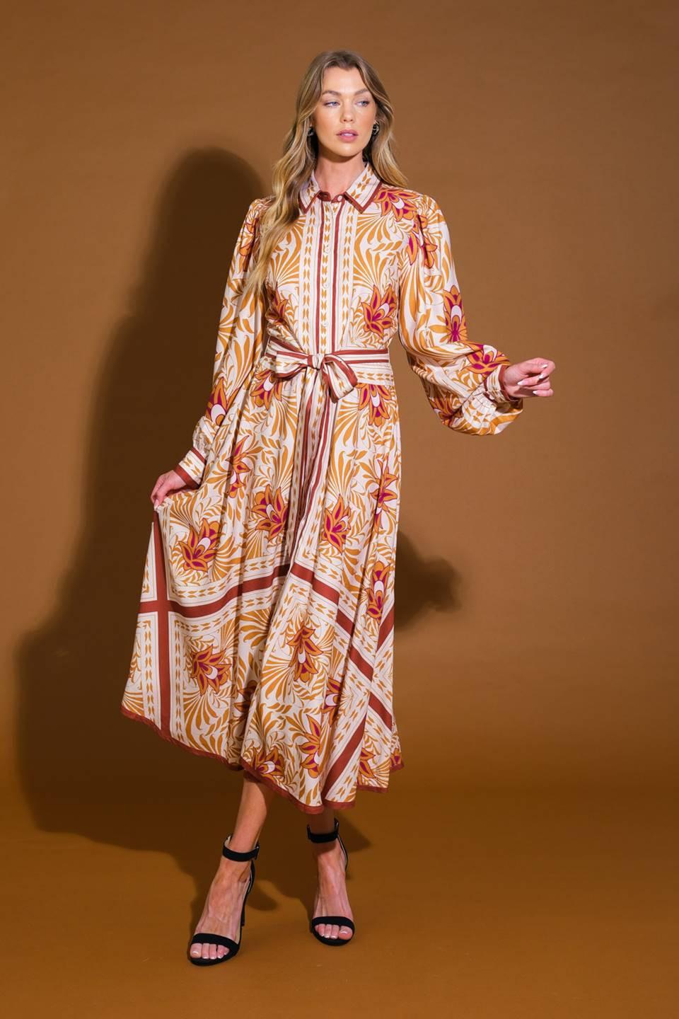 Love Espresso Woven Midi Dress - Image 2