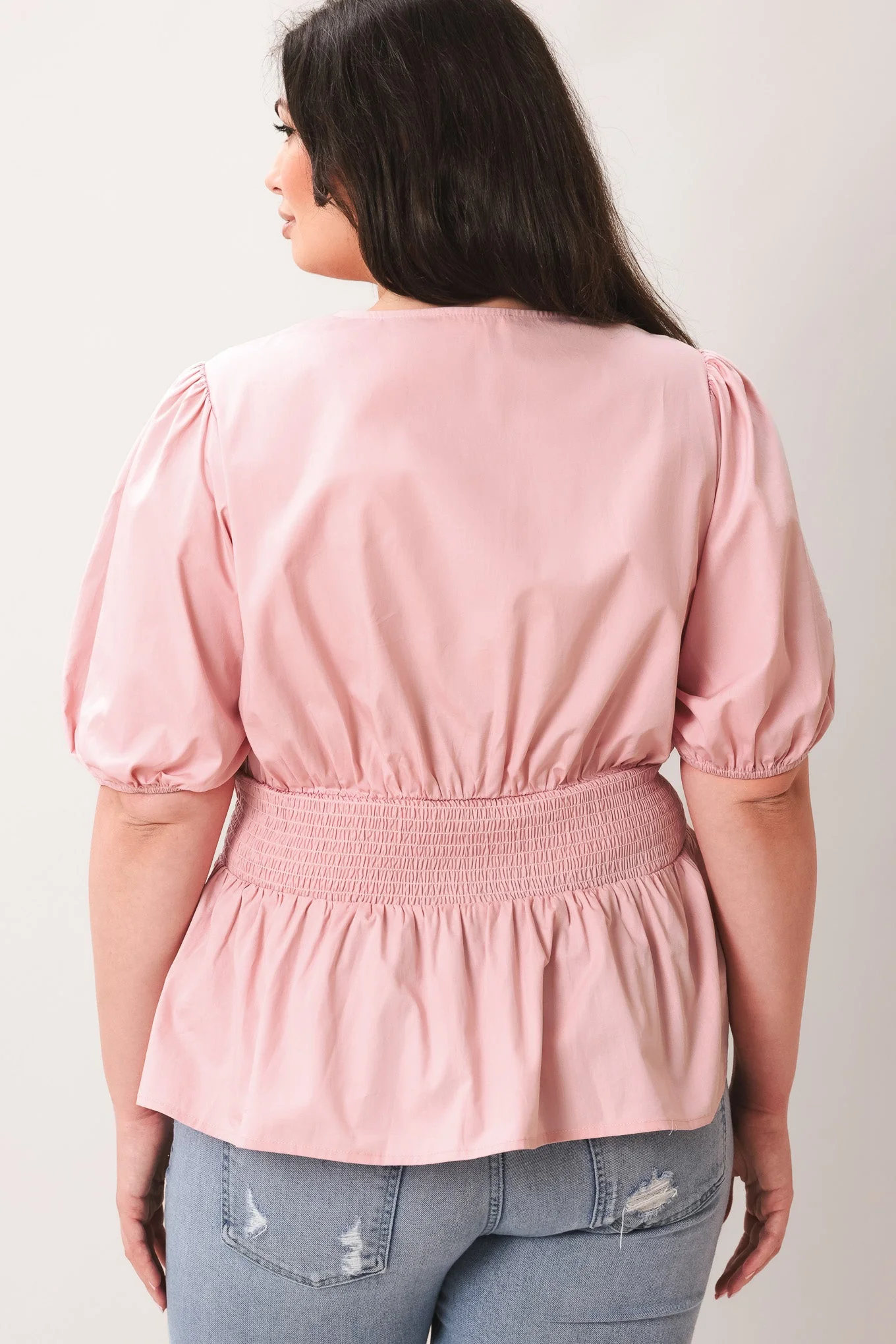 Lovely Charm Pink Woven Top - Image 12