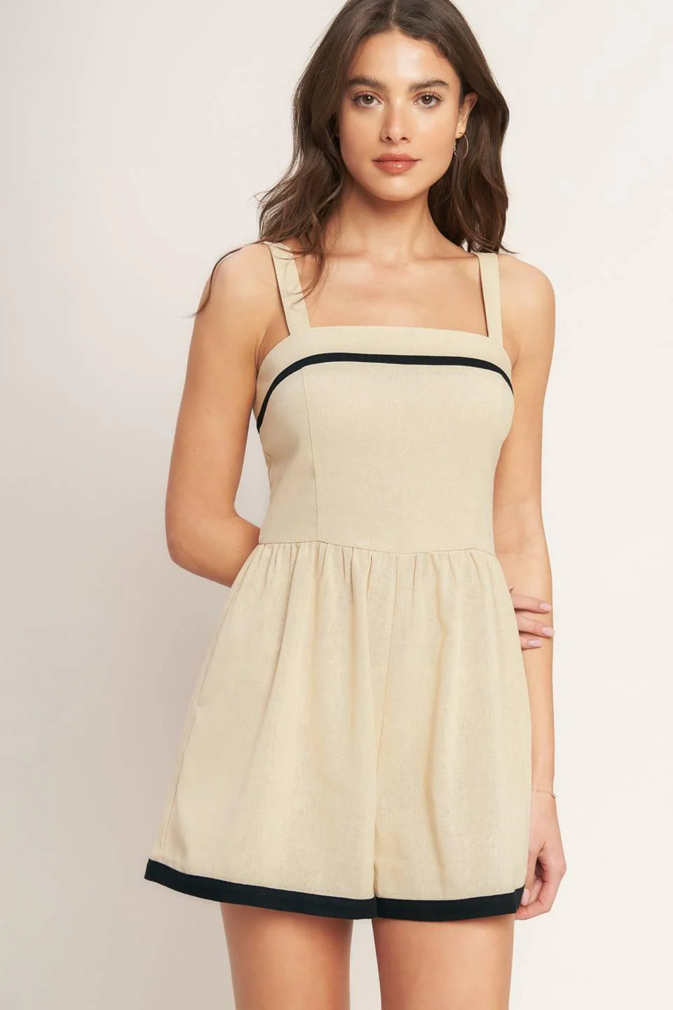 Lovely Line Woven Romper - Image 6