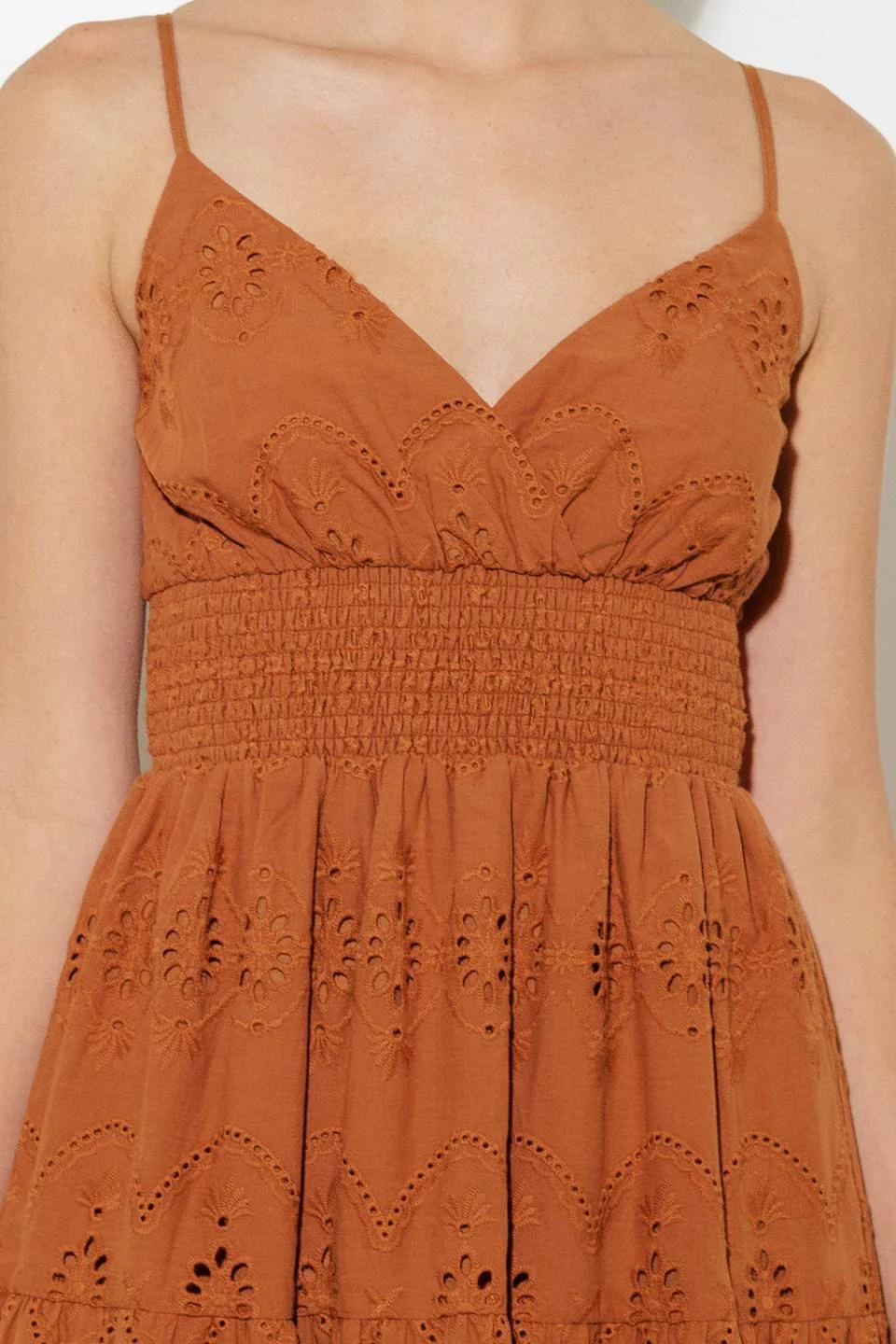 Luminous Bliss Woven Eyelet Midi Dress - Image 17