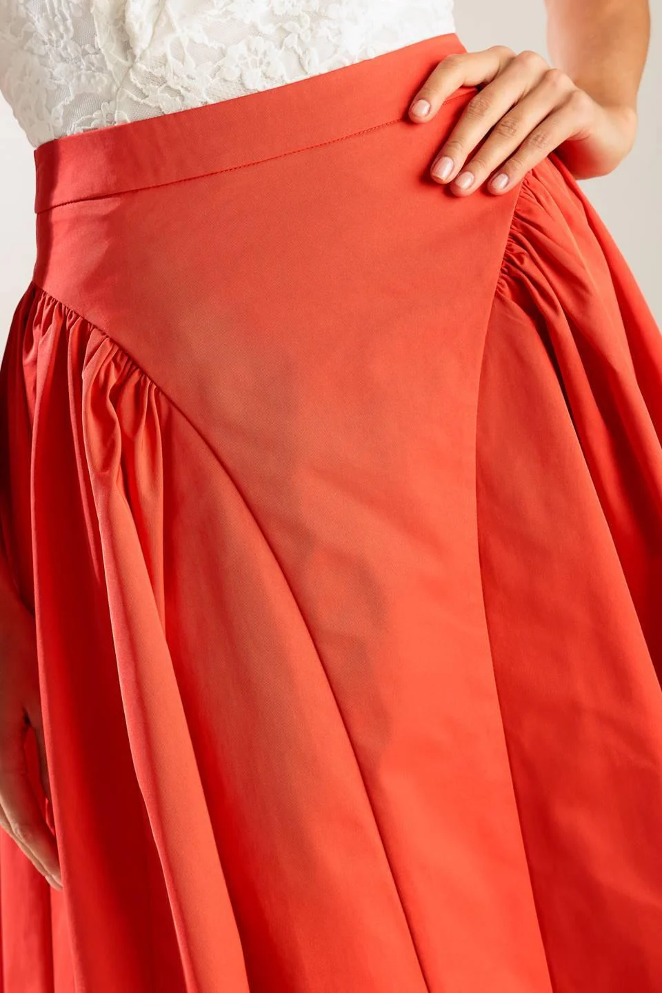 Lunch With the Girls Woven Full Midi Skirt - Image 2